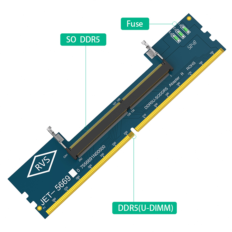 Adaptor Kartu Riser Memori Lap - Ddr5 Sodimm ulasan dan harga