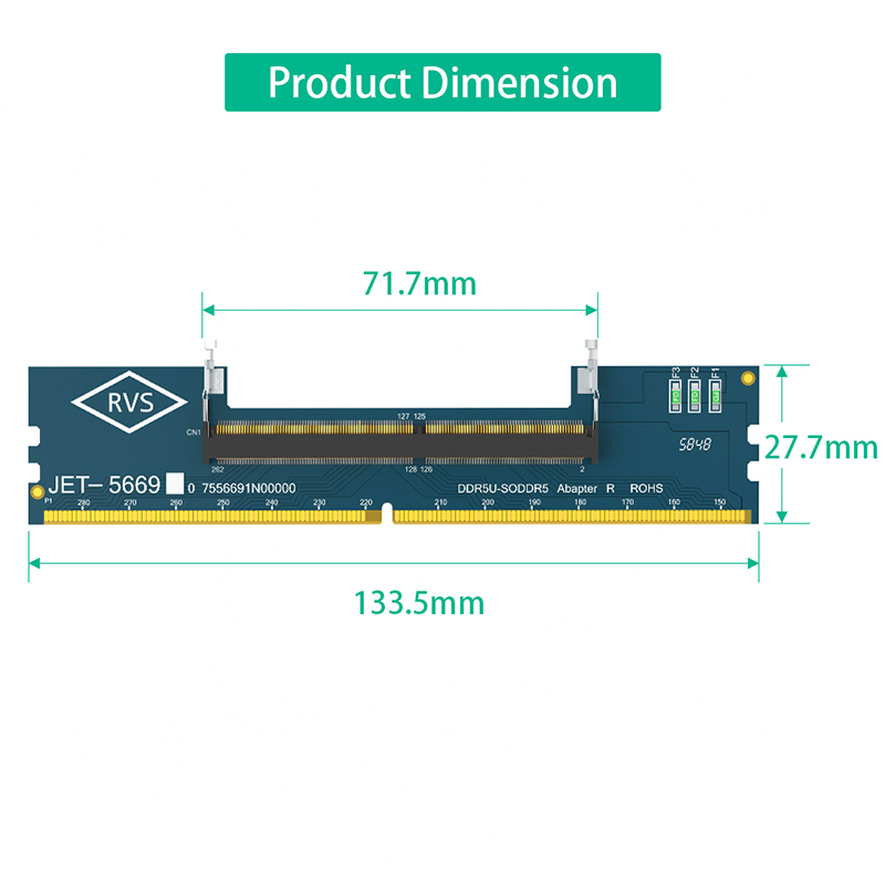 Adaptor Kartu Riser Memori Lap - Ddr5 Sodimm ulasan dan harga