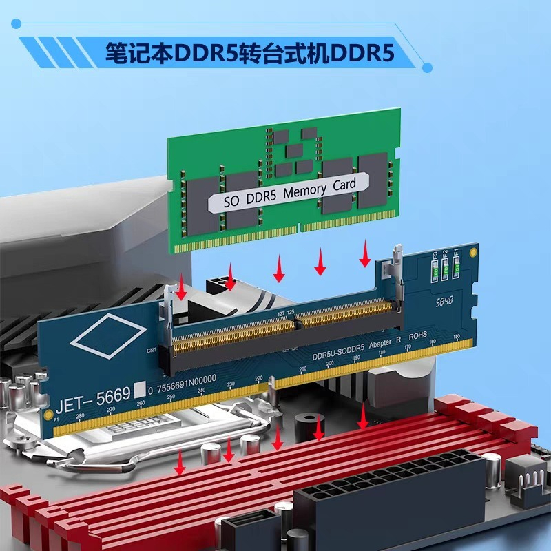 Kartu Adaptor DDR3 DDR4 DDR5 S - Ddr5 Ram ulasan dan harga